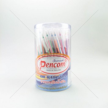 Pencom ปากกาหมึกน้ำมัน ปลอก DF03 <1/50> หมึกน้ำเงิน