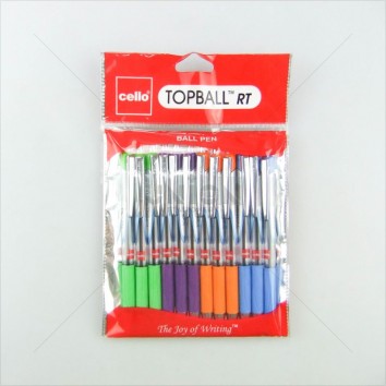 Cello ปากกาลูกลื่น กด 0.7 Topball RT <1/12> สีน้ำเงิน